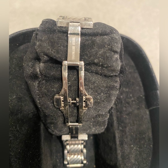 David Yurman Thoroughbred Diamond Bezel Stainless Steel Unisex Watch w/ Box - Picture 6 of 11